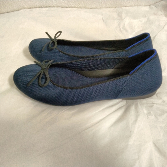ROTHY’S Comfort Shoes dark Navy  Classic Ballet  Rounded Toe Sz 6 - Picture 14 of 15